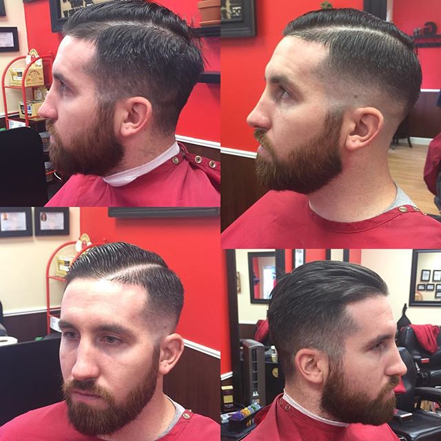 Starting off the day right! Fresh cut and beard trim. ️️️@t_fals best cut  at the wedding #bgcuts #bgbarbershop #barber #barberlife #mens #hair  #mensgrooming #skinfade #beard #monmouth #county #NJ #newjersey - BG  Barbershop :